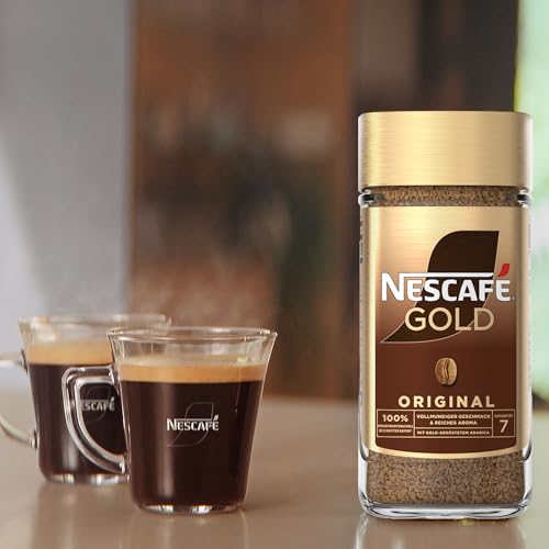 NESCAFÉ GOLD Original, löslicher Bohnenkaffee, Instant-Kaffee aus erlesenen Kaffeebohnen, koffeinhaltig, 1er Pack (1 x 200g)|B07YG9PJYF