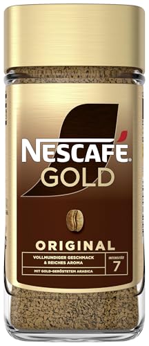 NESCAFÉ GOLD Original, löslicher Bohnenkaffee, Instant-Kaffee aus erlesenen Kaffeebohnen, koffeinhaltig, 1er Pack (1 x 200g)|B07YG9PJYF