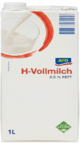 Aro - H-Milch 3,5 % - 1 l Stück