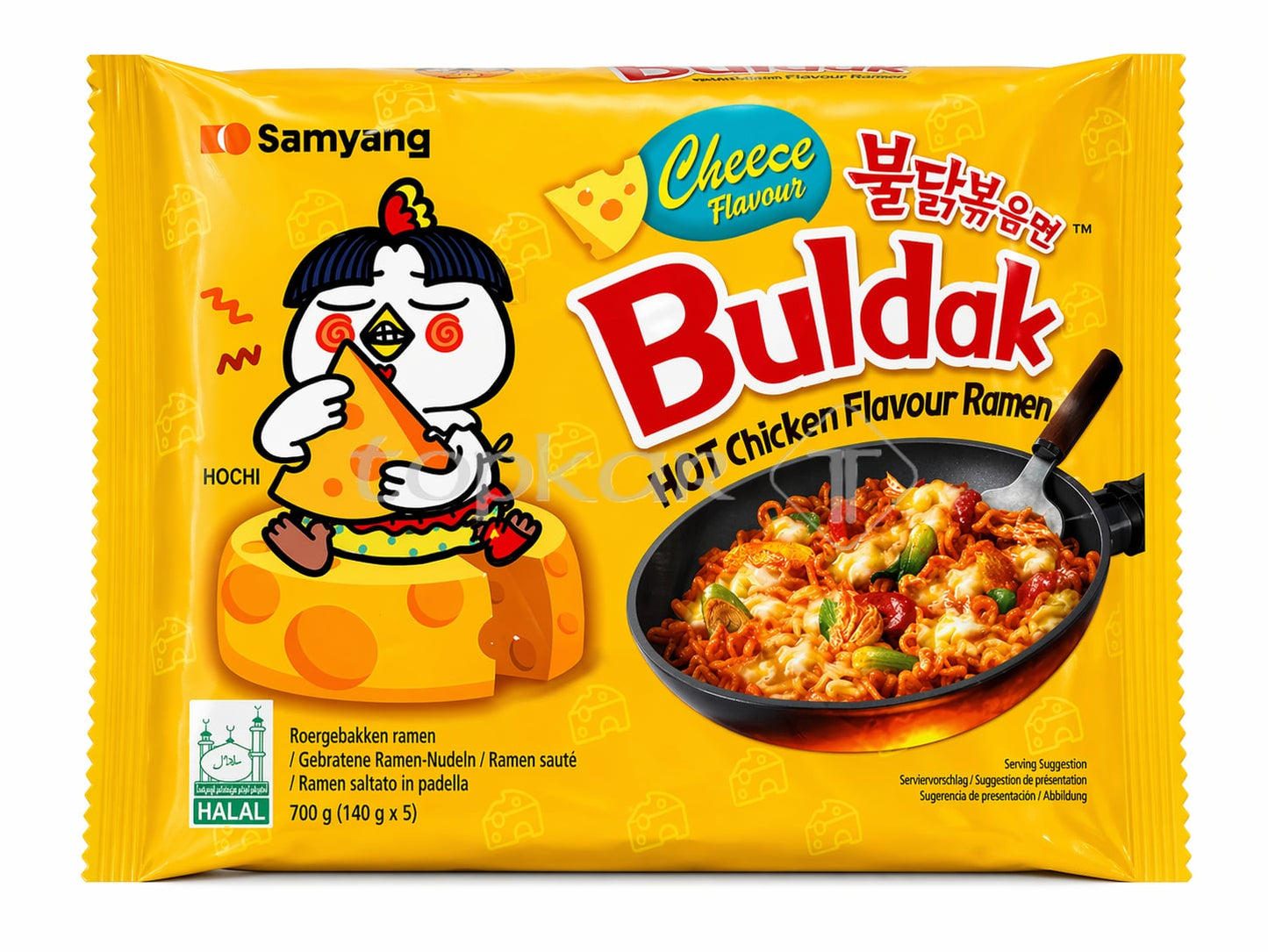 Samyang Buldak Hot Chicken Käse Ramen 5er-Pack